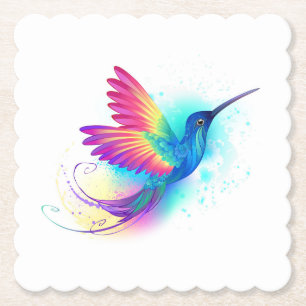 Dessous-de-verre En Papier Exotic Rainbow Hummingbird