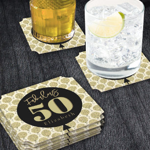 Dessous-de-verre En Papier Fabuleux 50 Gold Anniversaire