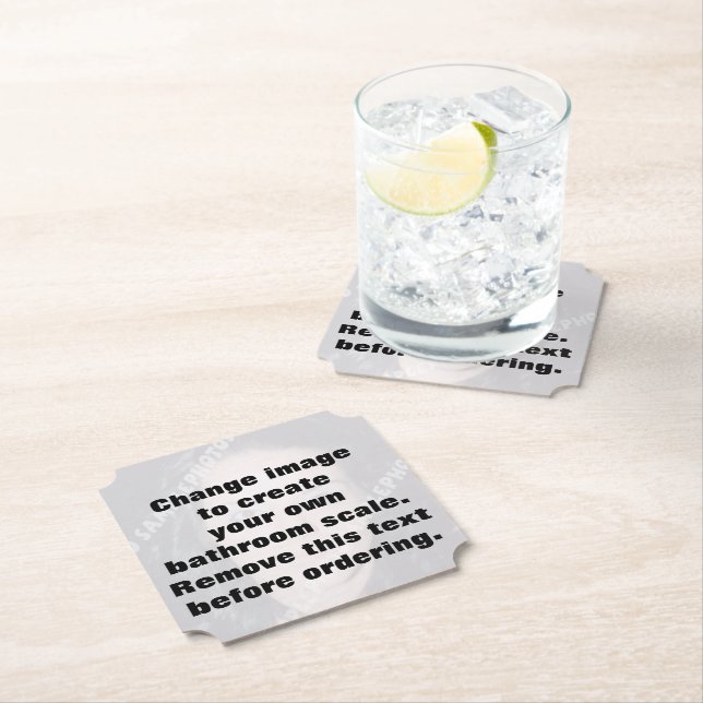 Dessous-de-verre En Papier Faites votre propre photo personnalisée (En situation)