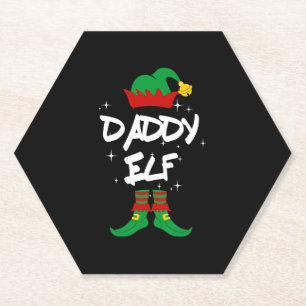 Dessous-de-verre En Papier Famille Elf Daddy Correspondance de Noël tenue cad