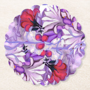 Dessous-de-verre En Papier Fée du soleil violet