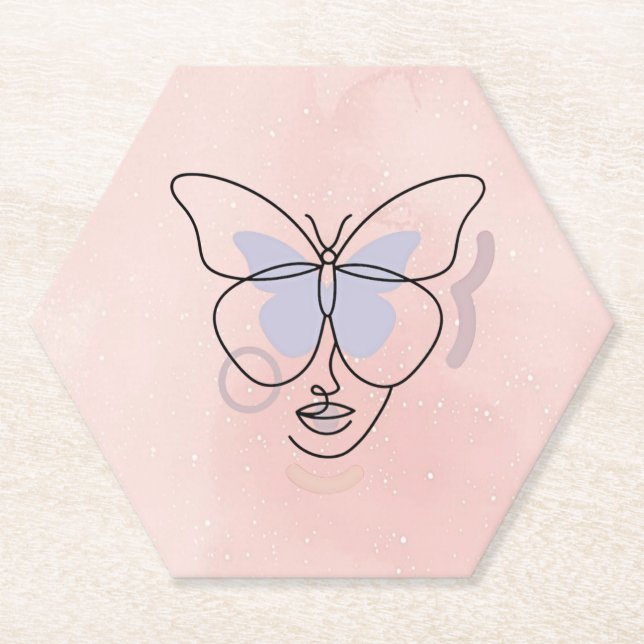 Dessous-de-verre En Papier Femme (Devant)