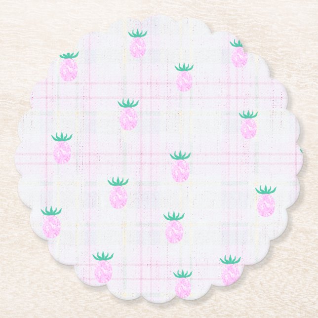 Dessous-de-verre En Papier Ferme de l'Oasis d'ananas (Devant)