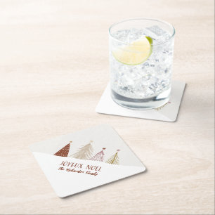 Dessous-de-verre En Papier Festif Noël Joyeux Noel Party Chic