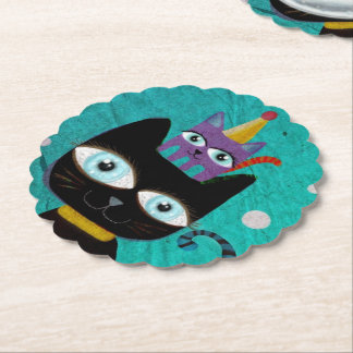 Dessous-de-verre En Papier Fête des chats