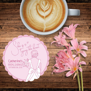 Dessous-de-verre En Papier Fête des mariées de Mariage de la poche à mâchoire