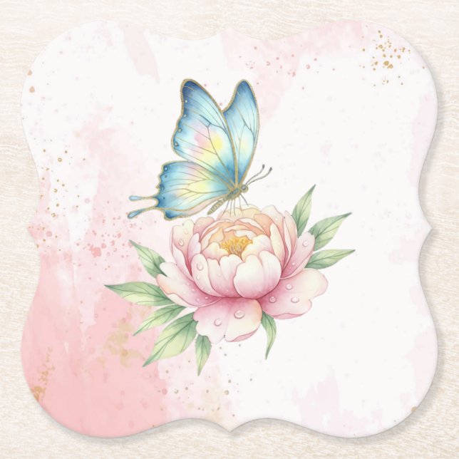 Dessous-de-verre En Papier Fleur (Devant)