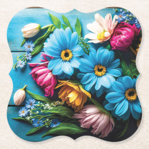 Dessous-de-verre En Papier Fleurs colorées
