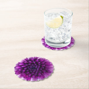 Dessous-de-verre En Papier Fleurs violettes
