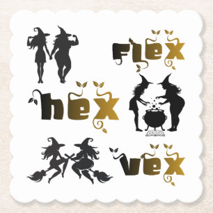 Dessous-de-verre En Papier Flex. Hex. Vex. Sorcières Body Positive & Diverses