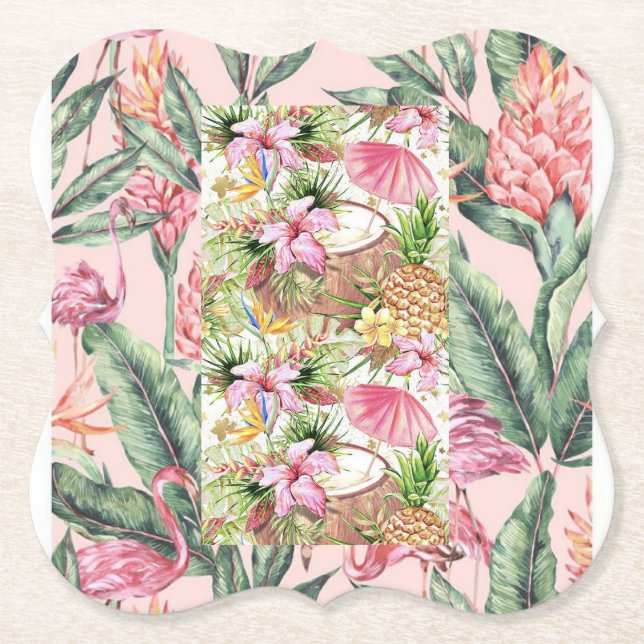 Dessous-de-verre en papier flowers (Devant)