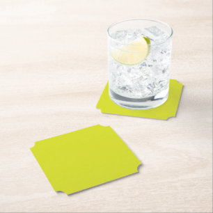 Dessous-de-verre En Papier Fond jaune plat – Texture de rentrée scolaire