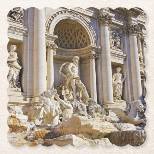 Dessous-de-verre En Papier Fontaine de Trevi Rome Photographie