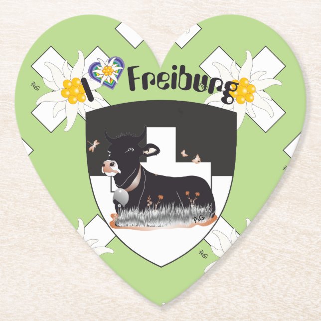 Dessous-de-verre En Papier Fribourg - Fribourg - Suisse - Assistant suisse (Devant)