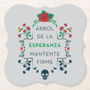 Dessous-de-verre En Papier Frida Kahlo   Árbol De La Esperanza