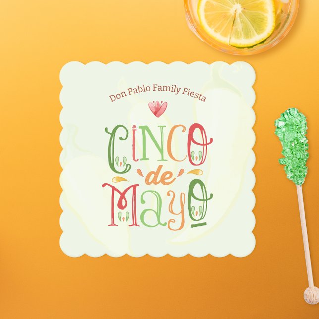 Dessous-de-verre En Papier Fun Cinco de Mayo (Créateur téléchargé)