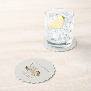 Dessous-de-verre En Papier Futur shower de mariage en vue