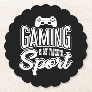 Dessous-de-verre En Papier Gamer - Jouer Est Mon Sport Préféré