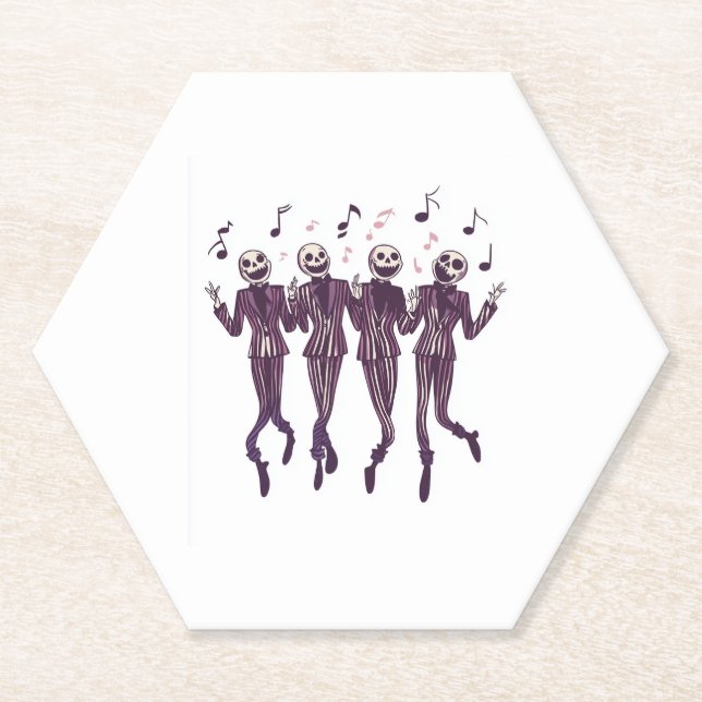 Dessous-de-verre En Papier Ghost Barbershop Quartet (Devant)