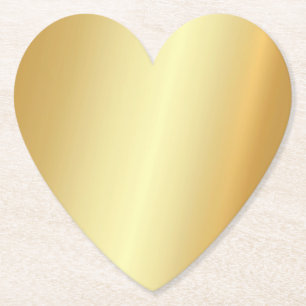 Dessous-de-verre En Papier Gold Look Moderne Elegant Blank Modèle