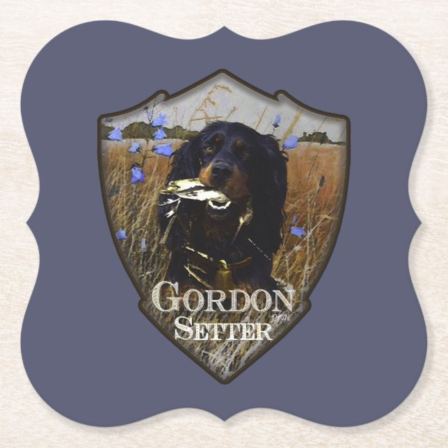 Dessous-de-verre En Papier Gordon Setter (Devant)