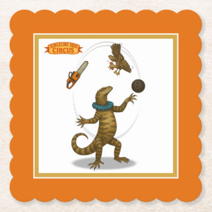 Dessous-de-verre En Papier Gordy, jongleur de goannas