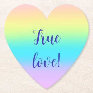 Dessous-de-verre En Papier Gradient de Gorgeous Pastel