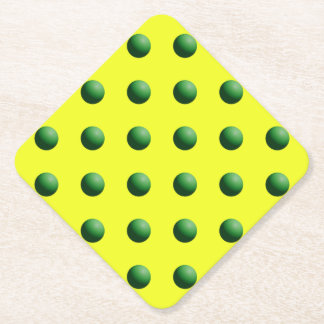 Dessous-de-verre En Papier Green Spheres Paper Coaster