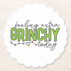 Dessous-de-verre En Papier Grinch Je me sens particulièrement grincheux auj