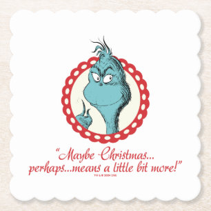 Dessous-de-verre En Papier Grinch   Le Noël, peut-être…