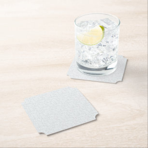Dessous-de-verre En Papier Gris Clair Floral Géométrique Motif Été Moderne