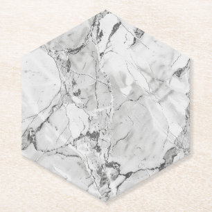 Dessous-de-verre En Papier Gris "Flux Whisper Ardoise" Marbre Texture personn