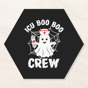 Dessous-de-verre En Papier Halloween Costume ICU femmes Hommes ICU Boo Boo Cr