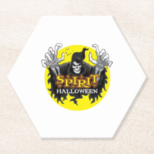 Dessous-de-verre En Papier Halloween de l'esprit