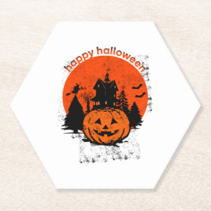 Dessous-de-verre En Papier Halloween Vintage Joyeux Halloween 2