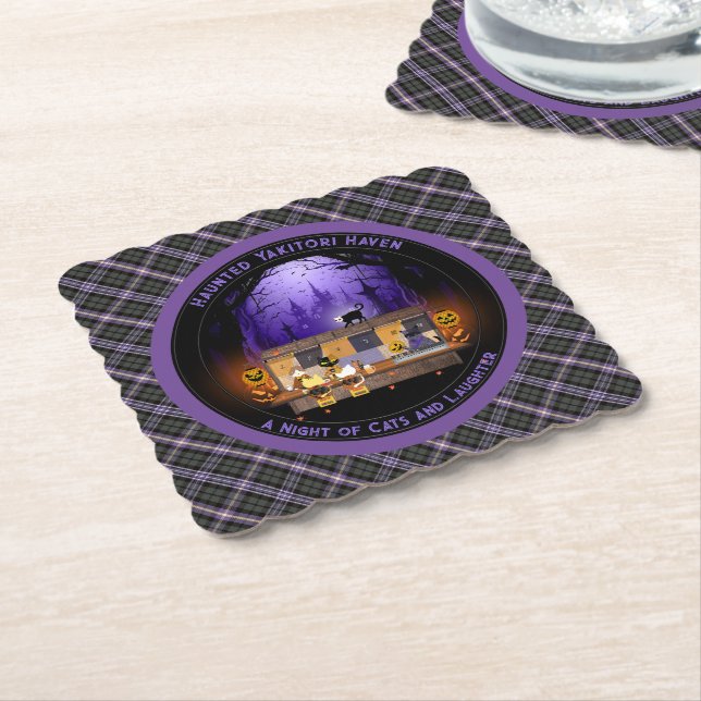 Dessous-de-verre En Papier Haunted Yakitori Haven (Incliné)