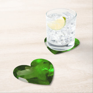 Dessous-de-verre En Papier Heart‑Shaped Emerald