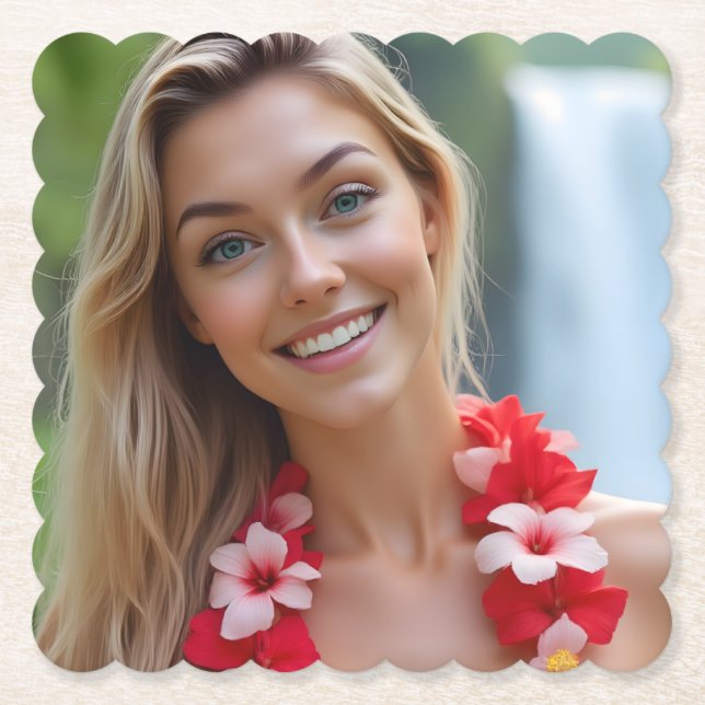 Dessous-de-verre En Papier Helena's Ocean Whisper : Une escapade paisible (Devant)