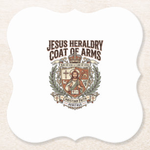 Dessous-de-verre En Papier Héraldique de Jésus Blason Héraldique de Jésus Bla