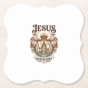 Dessous-de-verre En Papier Héraldique de Jésus Blason Héraldique de Jésus Bla