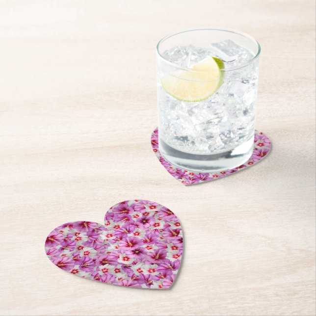 Dessous-de-verre En Papier Hibiscus (En situation)
