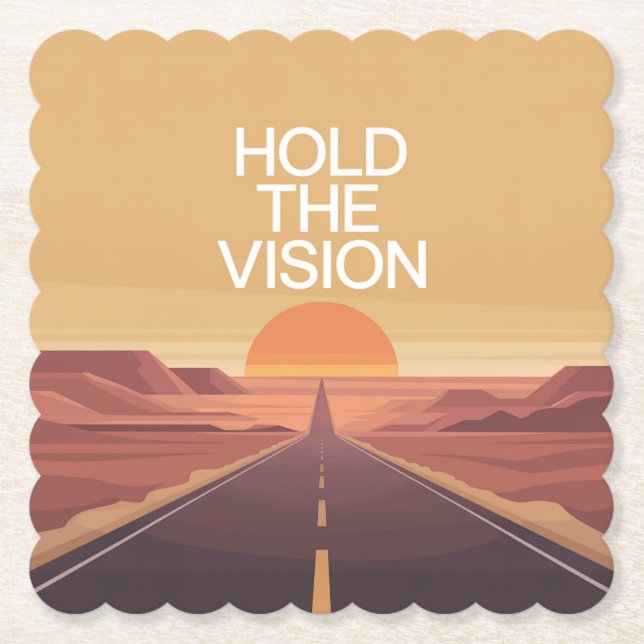Dessous-de-verre En Papier Hold The Vision (Devant)