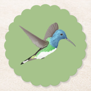 Dessous-de-verre En Papier Hovering Jacobin Hummingbird - transparent.