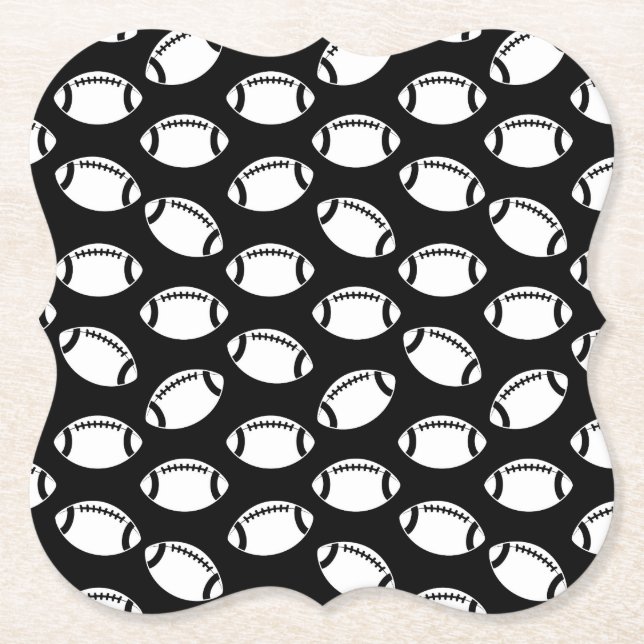 Dessous-de-verre En Papier Icônes De Football Imprimer Motif Conception De Fo (Devant)