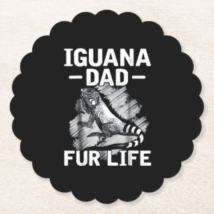 Dessous-de-verre En Papier Iguana papa fourrure vie