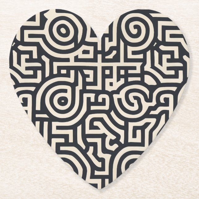 Dessous-de-verre En Papier Illusion optique (Devant)