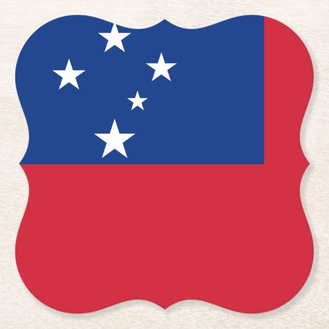 Dessous-de-verre En Papier Indicateur Samoa (Devant)