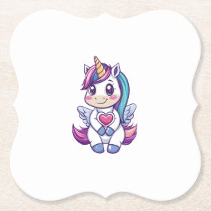 Dessous-de-verre En Papier Infirmière magique Licorne (1)