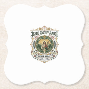 Dessous-de-verre En Papier Insigne de Scout Jésus Insigne de Mérite Jésus Ins