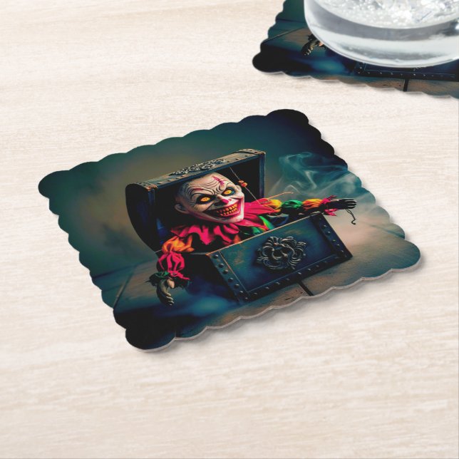 Dessous-de-verre En Papier Jack déplaisant dans la boîte (Incliné)